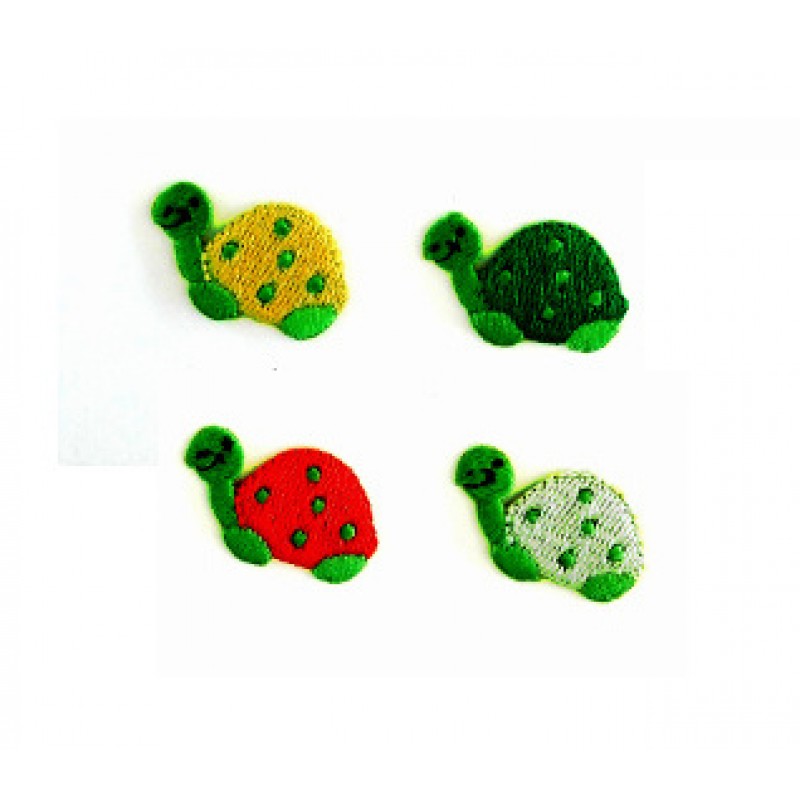 Iron-on Embroidery Sticker - Colored Turtles